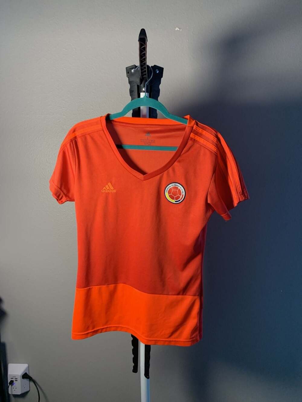 Adidas Colombia 2018 Federation Colombiana De Futbol Climalite Soccer Jersey Ora